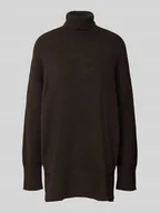 Swetry damskie - Golf o kroju relaxed fit z dzianiny z dodatkiem wełny model ‘AQUARIUS’ - miniaturka - grafika 1