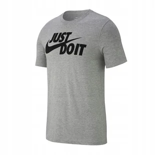 Koszulka Męska T- shirt szary Nike Sportswear "Just Do It" DX1989-063 r. M - Koszulki męskie - miniaturka - grafika 1