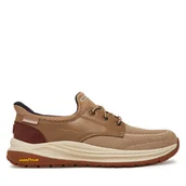 Sneakersy męskie - Sneakersy Skechers Meroe-Alden 205467/TPE Beżowy - miniaturka - grafika 1