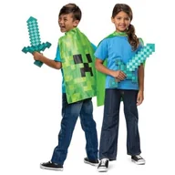 Dodatki do strojów karnawałowych - Strój karnawałowy DISGUISE Minecraft Miecz + peleryna Creeper - miniaturka - grafika 1