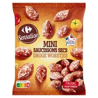 Kiełbasa i wędliny - Carrefour Sensation Mini kiełbaski wieprzowe suszone 75 g - miniaturka - grafika 1