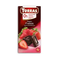 Zdrowa żywność - Torras Czekolada gorzka z truskawkami 75g - - miniaturka - grafika 1