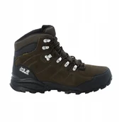 Buty trekkingowe męskie - Buty trekkingowe męskie Jack Wolfskin Refugio Texapore Mid brown 43 Eu - miniaturka - grafika 1
