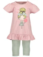 Legginsy - Blue Seven Komplet tunika i legginsy 914517 X Różowy Regular Fit - miniaturka - grafika 1