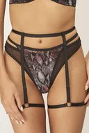 Majtki damskie - Majtki stringi Unikat Zuma czarny-wzór - miniaturka - grafika 1