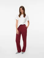 Sukienki - Vero Moda Spodnie w kolorze bordowym - miniaturka - grafika 1