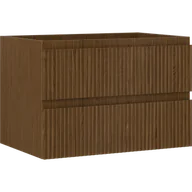 Szafki łazienkowe - Mexen Rivel szafka łazienkowa podumywalkowa 70 cm, 2 szuflady, ryflowana , orzech - 91A20-07047-2-BFF86 - miniaturka - grafika 1