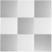 Maty piankowe - Mata piankowa puzzle piankowe edukacyjna biało-szara, 180x180 cm Ricokids - miniaturka - grafika 1