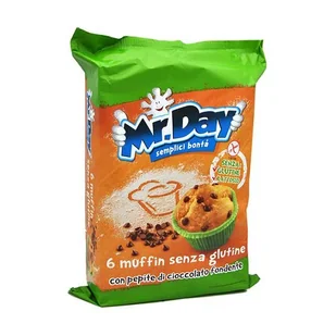 Babeczki czekoladowe bezglutenowe Muffin Cioccolato Senza Glutine 6szt. 252g - Mr.Day - Pieczywo chrupkie - miniaturka - grafika 1