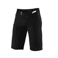 Spodenki rowerowe - Damskie Spodenki Rowerowe 100% Airmatic Black r.S - miniaturka - grafika 1