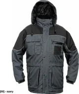Odzież robocza - CERVA ULTIMO - kurtka wodoodporna, ocieplana z kapturem - szary XL - miniaturka - grafika 1