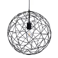 Lampy sufitowe - Beliani Lampa wisząca Lampa wisząca metalowa czarna LEMME 68849 - miniaturka - grafika 1