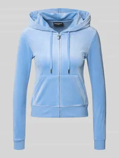 Bluza rozpinana z wyhaftowanym logo model ‘ROBERTSON’ - Bluzy damskie - miniaturka - grafika 1