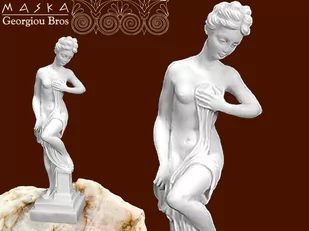 Figura kobiety alabaster grecki - Figurki dekoracyjne - miniaturka - grafika 1