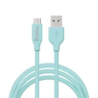 Kable USB - Bioio Kabel USB - microUSB 1,0 m 2,4A niebieski - miniaturka - grafika 1
