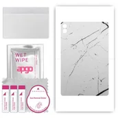 Akcesoria do tabletów i e-booków - folia naklejka skórka strukturalna na TYŁ do Samsung Galaxy Tab S9 FE+ Plus - Marmur Biały - apgo SKINS - miniaturka - grafika 1