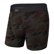 Majtki męskie - Bokserki oddychające męskie SAXX DAYTRIPPER Boxer Brief Fly z rozporkiem kamuflaż - czarne - miniaturka - grafika 1