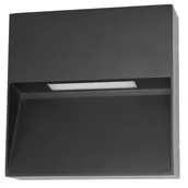 Lampy ogrodowe - Kinkiet zewnętrzny kwadrat Fenis OWL-2685-4K Italux LED 3W 4000K IP54 czarny - miniaturka - grafika 1