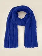Apaszki i szaliki damskie - Shein Damski Szalik Granatowy Klasyczny Łuc - miniaturka - grafika 1