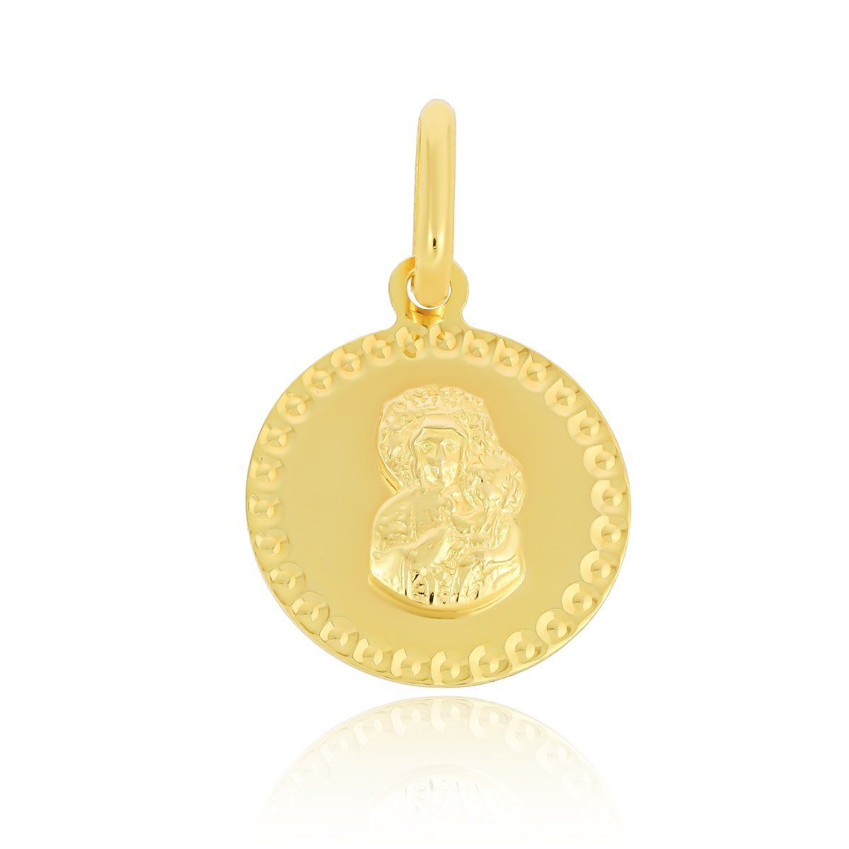 Złoty medalik Matka Boska Częstochowska pr.333