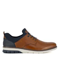 Półbuty męskie - Półbuty Rieker 14454-22 Brązowy - miniaturka - grafika 1