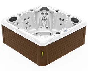 HYDROSAN - Wanna SPA Jacuzzi ogrodowe z hydromasażem 5-osobowa 200x200 cm 230V BIAŁA PERŁA OBUDOWA KAWA SPA752 - Baseny ogrodowe HYDROSAN - Wanna SPA Jacuzzi ogrodowe z hydromasażem 5-osobowa 200x200 cm 230V BIAŁA PERŁA OBUDOWA KAWA SPA752 - Baseny ogrodowe - miniaturka - grafika 1