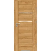 Drzwi wewnętrzne - Skrzydło drzwiowe Vinci 70P dąb karmelowy 30 + podcięcie wentylacyjne + zamek blokada - miniaturka - grafika 1