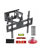 Uchwyty do monitorów - Uchwyt do TV Maclean, max VESA 400x400, 32-75'', 50kg, reg.kąta w pionie i poziomie, profil 80-380mm, czarny, MC-788 MC-788 - miniaturka - grafika 1