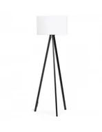 Lampy stojące - Kokoon Design Lampa podłogowa Trivet  biały czarne nogi kod: FL00370WHBL - miniaturka - grafika 1