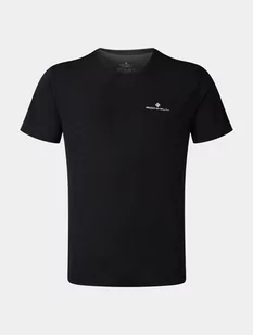 RONHILL Koszulka biegowa męska CORE S/S TEE black/bright white - Koszulki sportowe męskie - miniaturka - grafika 1