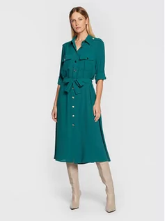 Sukienki - Imperial Sukienka koszulowa ACY3EGW Zielony Regular Fit - grafika 1