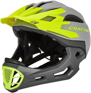 Cratoni C-Maniac Kask freeride'owy, szary/zielony M/L | 54-58cm 2022 Kaski Fullface i Downhill 2015059111 - Kaski rowerowe - miniaturka - grafika 1