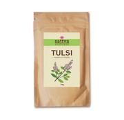 Wcierki do włosów - Sattva TULSI zioła w proszku do włosów i twarzy 100g sattva AYURVEDA 8905075000264 - miniaturka - grafika 1