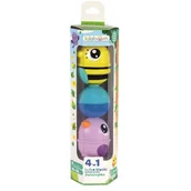 Zabawki sensoryczne - Trefl, Lalaboom, Zestaw kulko-klocków - zwierzaki, 6 elementów, 61678 - miniaturka - grafika 1