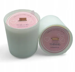 2x Świeca Sojowa ręcznie wykonana biały matt 230 ml Toskańska Winnica - Świece - miniaturka - grafika 1