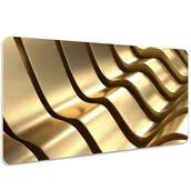 Podkładki na biurko - Mata z nadrukiem na biurko Złote elementy 100x50 cm, Dywanomat - miniaturka - grafika 1