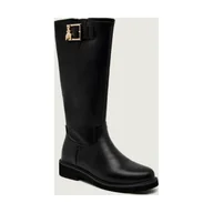 Buty dla dziewczynek - Patrizia Pepe Skórzane oficerki - miniaturka - grafika 1