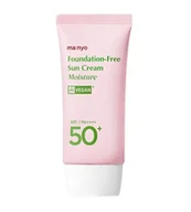 Balsamy i kremy do opalania - Krem do twarzy z filtrem przeciwsłonecznym Manyo Foundation-Free Sun Cream Moisture SPF/PA++++ 50+ 50 ml - miniaturka - grafika 1
