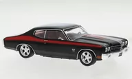 Samochody i pojazdy dla dzieci - Ixo Models Chevrolet Chevelle Ss Black Red 1970 1:43 Clc477 - miniaturka - grafika 1