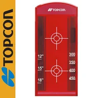 Sprzęt geodezyjny - Tarcza duża czerwona do czerwonych laserów z auto wpasowaniem TOPCON - miniaturka - grafika 1