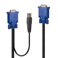 Kable komputerowe i do monitorów - Lindy 32185 kabel KVM Czarny 1 m - miniaturka - grafika 1