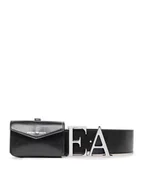 Paski - Emporio Armani Pasek Damski Y3I317 Y389E 80001 Czarny - miniaturka - grafika 1