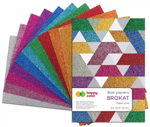 GDD Blok A4/10K Brokat 150g HAPPY COLOR - Szkolne artykuły papiernicze - miniaturka - grafika 1