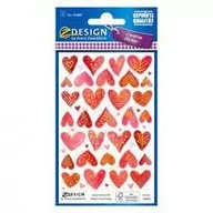 Zabawki kreatywne - Avery Zweckform Naklejki do dekoracji SERDUSZKA 56889 Z-DESIGN - miniaturka - grafika 1