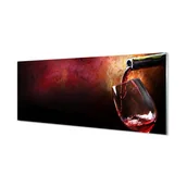 Dekoracje domu - Panel szklany między szafki Wino czerwone 125x50 cm - miniaturka - grafika 1