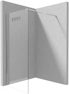 Deante Kabina walk-in z powłoką 90x200 cm / 8 mm + wieszak na ręczniki, chrom KQM 039P - Kabiny prysznicowe - miniaturka - grafika 1
