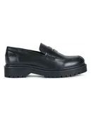 Mokasyny damskie - Geox Skórzane mokasyny w kolorze czarnym - miniaturka - grafika 1