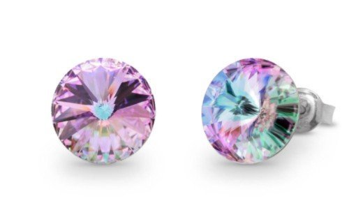 ankabizuteria.pl Kolczyki srebrne Swarovski Candy Studs w kolorze Vi