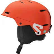 Kaski narciarskie - Salomon Husk Jr, kask narciarski, juniorski, pomarańczowy - miniaturka - grafika 1
