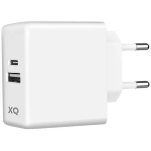 Xqisit Ładowarka sieciowa 45464 65W + Kabel USB Typ C Biały - Ładowarki do telefonów - miniaturka - grafika 1
